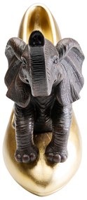 Elephant Shoe Fetish dekoračná soška hnedo-zlatá 34 cm