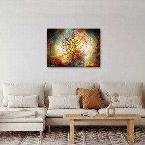 Abstraktný obraz stromu (70x50 cm)