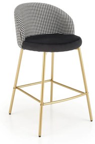 Barová stolička H113 bielo-čierna