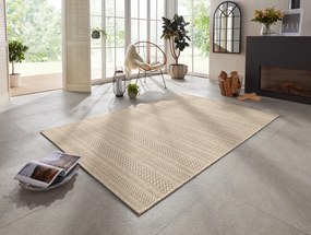 ELLE Decoration, Kusový koberec Brave 103612 Natural Brown z kolekcie Elle – na von aj na doma, 80x150, béžová, chodba / predsieň
