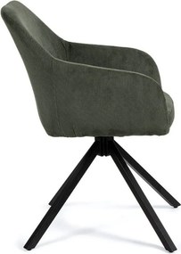 Zelené čalúnené jedálenské kreslo Lunio – Bonami Essentials