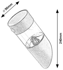 Rabalux 77015 - LED Solárne svietidlo so senzorom KAPUAS LED/1,5W/3,7V IP44