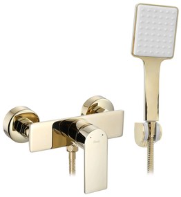 Rea Urban, sprchová batéria s bodovou ručnou sprchovou sadou, zlatá, REA-B9913