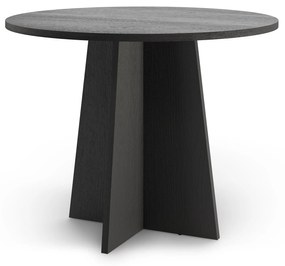 Kulatý jídelní stůl Merla 100 cm černý