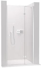 Cerano Marino, 1-krídlové delené sprchové dvere 90x190 cm, 6mm číre sklo, chrómový profil, CER-CER-420198