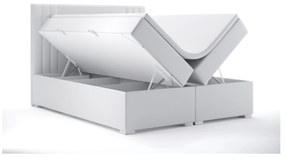 Manželská posteľ Boxspring 180 cm Morcano (biela ekokoža) (s úložným priestorom). Vlastná spoľahlivá doprava až k Vám domov. 1044270