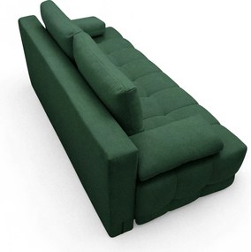 Rozkladacia pohovka Tuko s úložným priestorom – zelená pletenina Freya 210-09