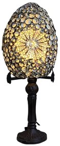 Stolná lampa seashell BLACK SUN Tiffany styl Branches Ø20*37