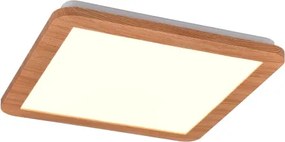 Stropné LED osvetlenie Camillus 30x30 cm, imitácia dreva%
