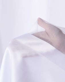 Záclona so systémom FLEX (dvojité spony flex) farba produktu biela látka polopriehľadný