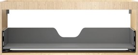 Mexen Box-A, závesná skrinka 120 cm, 1 zásuvka, dub, 91AX0-1200-470-1-81