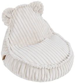 MeowBaby® Churros Kids sedací vak s uškami, Cotton Candy White