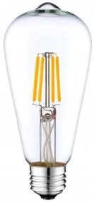 BERGE LED žiarovka E27 filament ST64 8W teplá biela
