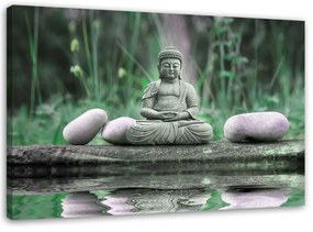 Obraz na plátně Buddha Feng Shui meditace - 120x80 cm