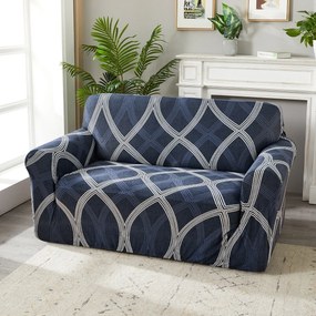4Home Napínací poťah na sedačku Elegant modrá, 190-230 cm + obliečka na vankúšik zadarmo, 190-230 cm