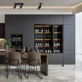 Bodové svietidlo VERTICAL 2xGU10/8W/230V čierna