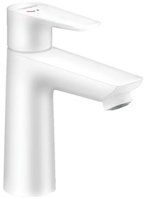 Hansgrohe Talis E, páková umývadlová batéria 110 CoolStart s odtokovou súpravou s ťahadlom, biela matná, HAN-71713700