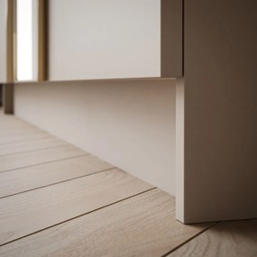 ŠATNÍKOVÁ SKRIŇA BLANCA 3D KAŠMÍR ZLATÉ ÚCHYTKY + ZRKADLO 150 cm