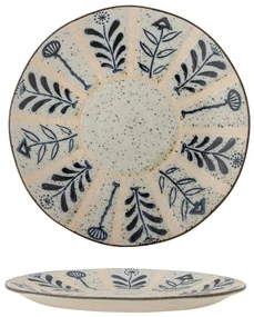 Tanier z kameniny vo svetlomodrej a krémovej farbe ø 21 cm Leonie – Bloomingville