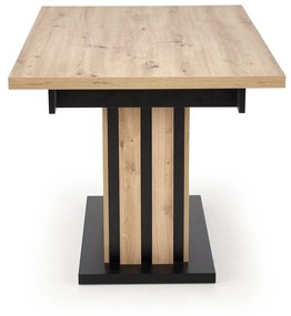 Jídelní rozkládací stůl Lamello 130/180 cm dub artisan/černý
