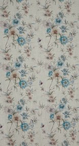 ZÁVES NA KRÚŽKOCH IVY 140X250 CM KVETY