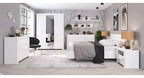 Komoda Lafer 2D1S (biely lesk). Vlastná spoľahlivá doprava až k Vám domov. 1034086