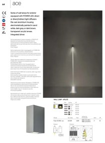 Redo 90417 - LED Vonkajšie nástenné svietidlo ACE LED/3,36W/230V 3000K IP54 hnedá