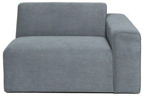 Sivý menčestrový modul pohovky (pravý roh) Sting – Scandic