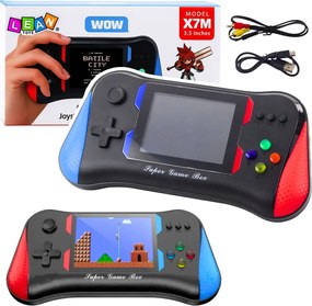 LEAN Toys Prenosná elektronická konzola X7M 500 hier Režim pre dvoch hráčov 3,5 palca