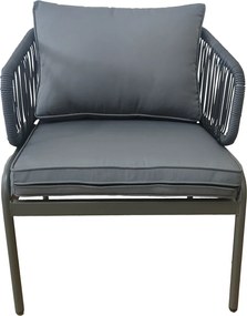 Sada záhradného nábytku Houseland Toronto pre 4 osoby sivá