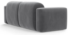 Sivá zamatová pohovka 220 cm Strino – Cosmopolitan Design