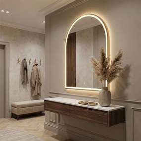 Rea Dart, LED zrkadlo 60x100cm, zlatá matná, HOM-06519