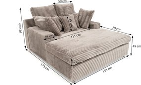 POHOVKA / LEŇOŠKA LARGO 153 × 173 TILIA 03 BÉŽOVÁ