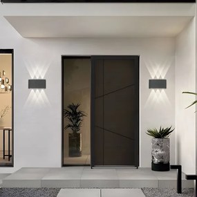 Brilagi - LED vonkajšie nástenné svietidlo FLAREBOX LED/6W/230V antracit IP65