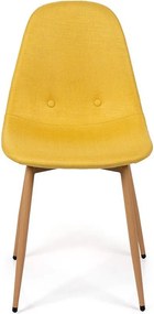 Set - 4 ks Jedálenská stolička AVENBERG RIVA žltá