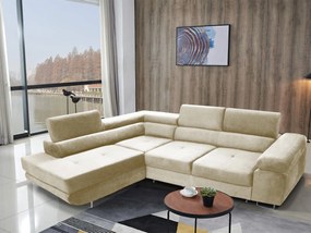 Rohová sedacia súprava Ascend L (smotanová) (L). Akcia -20%. Vlastná spoľahlivá doprava až k Vám domov. 1061855