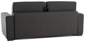 Rozkladacia pohovka na každodenné spanie ONE, 140, tm. šedá (jazz - 22 graphite)