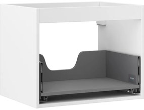 Mexen Box-A, závesná skrinka 60 cm, 1 zásuvka, biela matná, 91AX0-0600-470-1-01