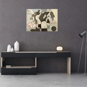 Sklenený obraz - Kubizmus (70x50 cm)