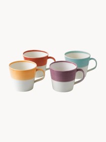 Súprava XL šálok z porcelánu Brights, 4 diely