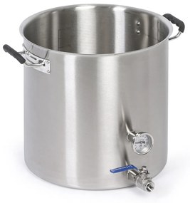 Nerezový hrniec s výpustným ventilom, 360 x 360 mm, 36 l