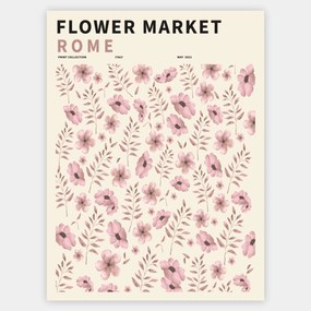 Plagát Flower Market Rome