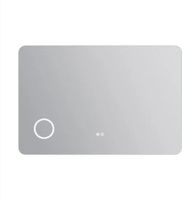 Erga Myra, LED zrkadlo 120x80 cm s kozmetickým zrkadlom 3x zväčšenie, 4598 lm, 3 farby svetla, zadné osvetlenie, ERG-V01-MYRA-1280-00