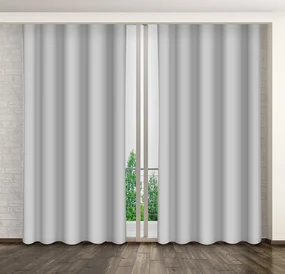 Dekorstudio Jednofarebný záves svetlosivý ZMA03 Rozmer závesu: 160x260cm