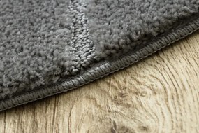 Kúpeľňový koberček SUPREME LINES línie, sivý kruh