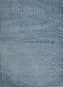BE Koberec Kolekcia Zen Garden 2401 BLUE – modrý obdĺžnikový Rozmer: 140x190 cm