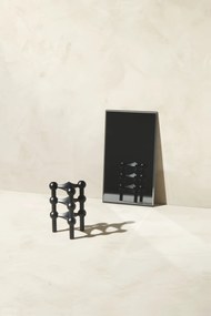 Stoff Nagel Dizajnový svietnik STOFF Nagel Black – sada 3 ks