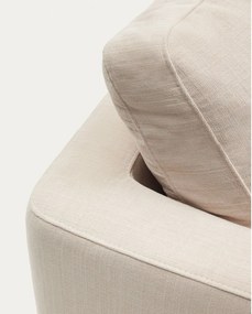 Béžová ženilková rohová pohovka (pravý roh/s leňoškou) Gala – Kave Home