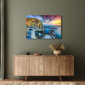 Obraz - Stredomorská dedina (90x60 cm)