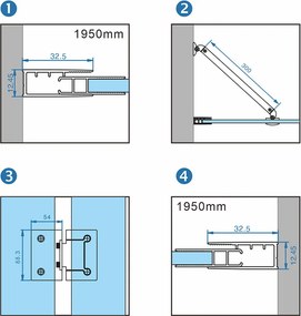BPS-koupelny Päťuholníkový sprchovací kút KZ10A 80x80 BL čierna/transparent - bez vaničky